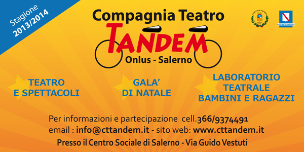 Inizio stagione teatrale, laboratorio per bambini e ragazzi e spettacolo Associazione Teatro Tandem Salerno