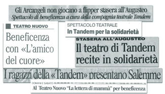 Rassegna stampa Compagnia Teatro Tandem Salerno